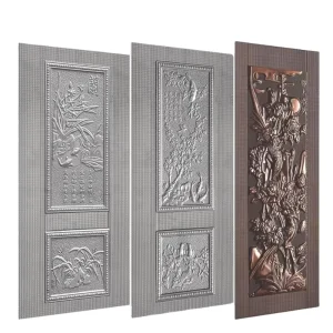 ABYAT Steel Door Skin Metal Iron Sheet for House Decorative Design Cold Embossed Stamped Door Skin for Gate