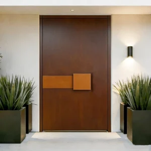 ALUFRONT 3D Carved Anti Dust Corrosion Resistant Aluminum Residential Main Door