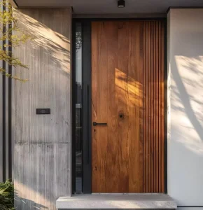 ALUFRONT European Luxury House Front Modern Pivot Doors With Long Handle Aluminum Entrance Door High End Main Door for Villa