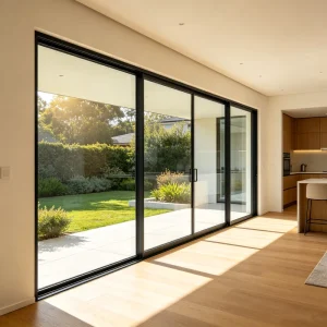 AS2047 Australia Standard Double Glazed Tempered Glass Commercial Windows For Living Room Hotel Aluminum Alloy Sliding