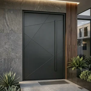 AS2047 Certified Aluminum Pivot Entrance Door with Thermal Break for Luxury Villa Projects
