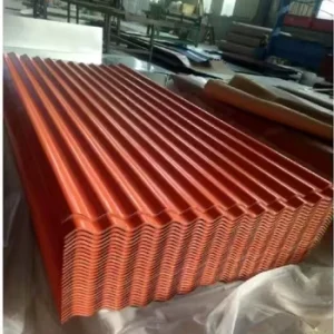 ASTM JIS Color Coated Steel Plate 1500 Width Galvanized Corrugated Steel Sheet 0.2 1.2mm Roofing Metal Panels