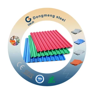 AZ100 AZ150 Color Aluminium Zinc Galvalume PPGL Roofing Sheet PVDF SMP Coating Anti Corrosion Iron Corrugated
