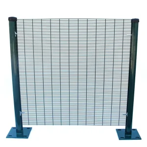 Accept Custom Sizes Galvanized Hot Dip Steel High Security Anti Climb Fence Panels 6 7 8 9ft Height for Home Security