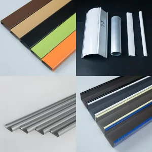 Adjustable Durable Anti-Rust Aluminum Windows Blinds Track Accessories Top Bottom Rail for Venetian Blinds Window Shades