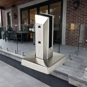 Adjustable Durable Stainless Steel Glass Spigot Fittings for Outdoor Balcony Tempered Glass Guardrails