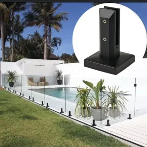Adjustable Durable Stainless Steel Non Corrosive Glass Panel Spigots for Frameless Swimming Pool Glass Barriers