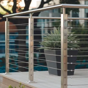 Adjustable Stainless Steel Cable Railing Kit Modern Design for Deck Stair Balcony Outdoor