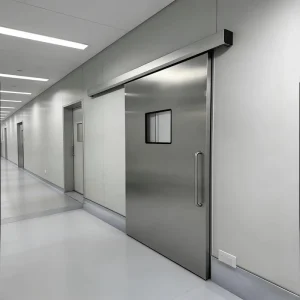 Advanced Hospital OT Room Automatic Airtight Door Dunker Motor BEA Sensor Stainless Steel Sliding Hermetic Door