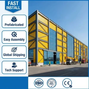 Aerospace Steel Structure Workshop Turnkey Solution Custom Quick Construction