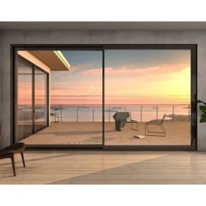 Aesthetic Slimline Narrow Slim Thin Frame Wrought Iron Metal Steel Aluminum Fixed Casement Sliding Windows Doors