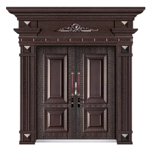 Affordable High end Cast Aluminum Door Exterior Metal Steel Door Metal Entrance Door