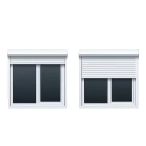 Aluminium Automatic Electric Window Rolling Windows Hurricane OutWindows Rolling Window