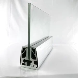 Aluminium Balcony Balustrade Design U Channel Frameless Glass Balustrade