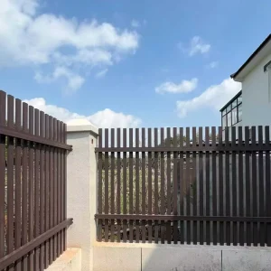 Aluminium Garden Fence Panels Slat Fence with Aluminum Alloy Fence