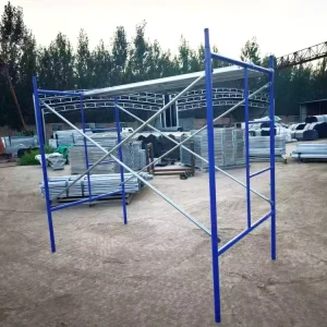 Aluminium & Q235 Steel Corrosion resistant High Strength Walk Movable Mason Ladder Frame Scaffolding for Warehouse Use