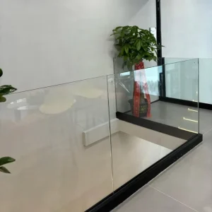 Aluminium U Channel Handrail Profile with Various Surface Treatment and U Groove for Stair Railings Outdoor Terrace