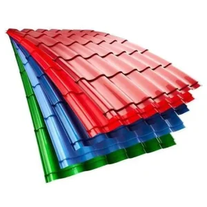 Aluminium Zinc Coated Galvanized Roofing Sheet Color Coated Corrugated Steel Sheet Metal Roofing Sheet