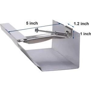 Aluminum 5 Inch Rain Hidden K Style T-Bar Gutter Hangers With Screw