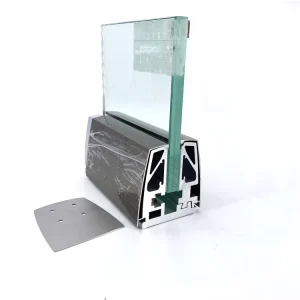 Aluminum 6063 U Channel Balustrade Fence Spigot Glass U Channel Clamp for Railing