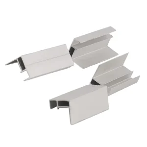 Aluminum Alloy 6000 Series Frame Irregular Shape Wardrobe Glass Door Rail Sliding Extrusion Profiles Cutting Bending Services