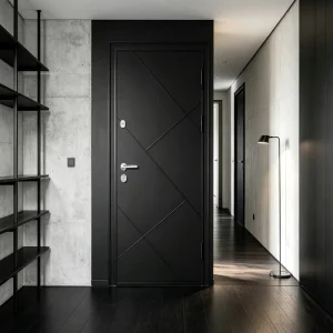 Aluminum Alloy Anti Theft Bulletproof Front Door for Villa Apartment & Hotel Exterior Entry Swing Open Style Fire Rated