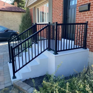 Aluminum Alloy Balustrade Armrest Balcony Stair Tip Pile System Modern Design Hotel Villa Powder Coated Rust Resistant