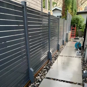 Aluminum Alloy Customizable Eco Friendly Durable Powder Coated Modern Design Factory Price Fence Panels for Garden Lawn Privacy