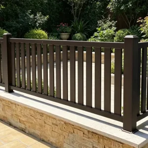 Aluminum Alloy Fence for Villa Landscape protection Railings Are Available in Multiple Colors and Can Be Customized As Needed