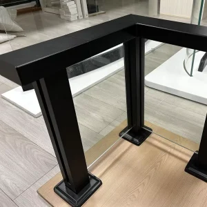 Aluminum Alloy Glass Clamping Channel Handrail System for Indoor Outdoor Balcony