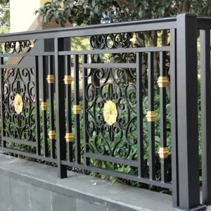 Aluminum Alloy Metal Deck Stairs Handrail Outdoor Vertical Balustrade Balcony Railing for Villa & Staircase