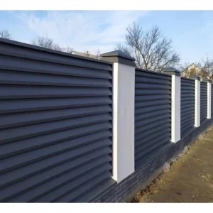 Aluminum Alloy Modern Villa Courtyard Guardrail with Louver Design Yard Fence for Household Use