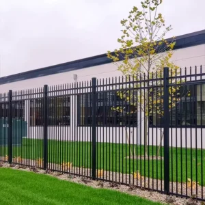 Aluminum Alloy Picket Fence Guardrail Galvanized Steel Fencing for Villa Community Garden & Rural Courtyard