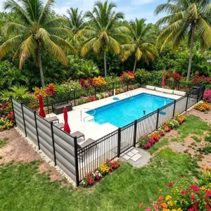 Aluminum Alloy Powder-Coated Rustproof Weather-Resistant Farm and Ranch Fence Panels for Houses and Construction Sites
