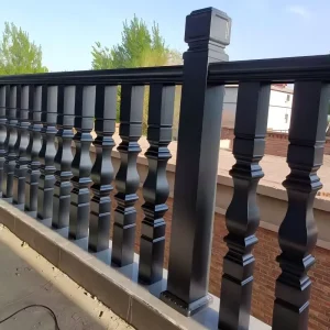 Aluminum Alloy Rooftop Terrace Balcony Decorative Trellis and Guardrails Outdoor Metal Railing Balustrade