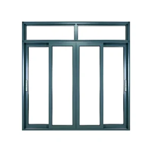 Aluminum Alloy Sliding Windows with Thermal Break Modern Horizontal Design Stainless Steel Screen for Kitchen Apartment