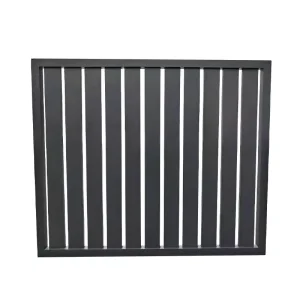 Aluminum Alloy Wood Plastic Composite Fence for Yard Safety, Chemical Resistant