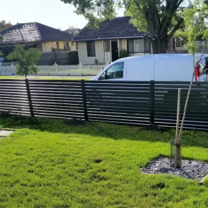 Aluminum Alloy Yard Fence Privacy Panels Australia Powder Coated Custom Sizes Colors Waterproof Outdoor