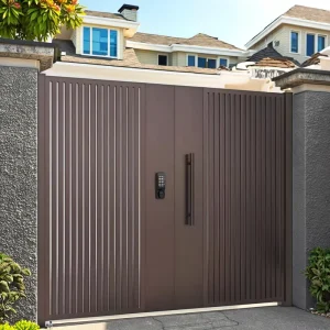 Aluminum Art Privacy Gate, Sliding or Swing, for Home Garden