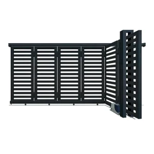 Aluminum Automatic Sliding Security Trellis Gate