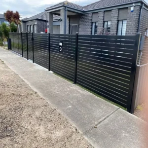 Aluminum Backyard Fence Panels and Gates for Front Yards