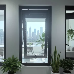 Aluminum Casement Window Impact Windows Hurricane Proof Modern Aluminium Windows With Double Glazed Glass
