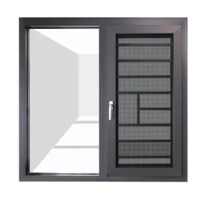 Aluminum Casement Windows Stainless Steel Accessories PVC Windows Hurricane Proof Windows
