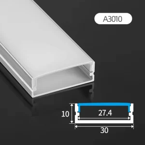 Aluminum Channel Profile Housing Perfil En Aluminio Par Luz Led U Shape Aluminum Profile Led Lights Channel with Diffuser