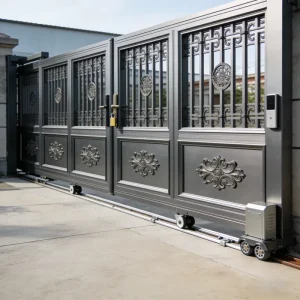 Aluminum Electric Sliding Gate for Outdoor Courtyard Villa Entrance