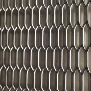 Aluminum Expanded Metal Mesh Decorative Facade Ceiling Panel Exterior Architectural Sheet Screen Grille Wall