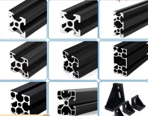 Aluminum Extrusion Profiles 6000 Series (6061/6063 Alloy) Custom Sizes/Shapes Anodized Finish CNC Cut/Bend/Weld Decorations ROHS