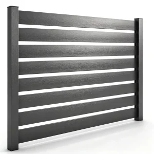 Aluminum Fence, Powder-Coated, with Post Base for Houses, Gardens, and Farms