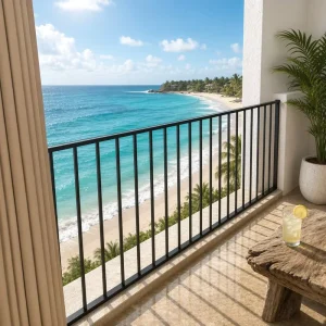 Aluminum Fence for Balcony Fencing Outdoor Security Residential Yard Boundary Wall Metal