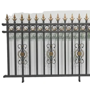 Aluminum Fence with Accessories Metal Picket Fencing Panels